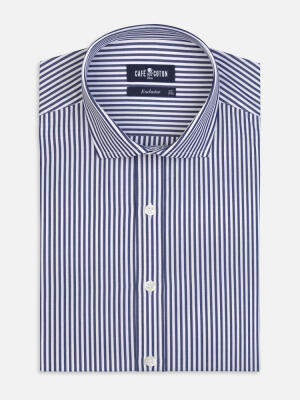 Davin Navy Striped Shirt