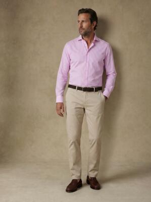 Davin Pink Striped Shirt