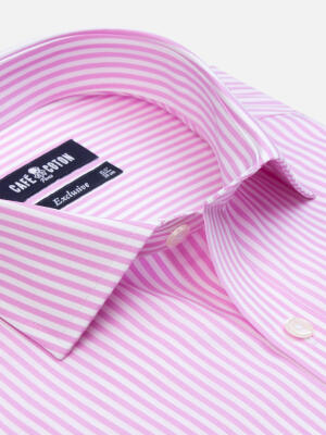 Davin Pink Striped Shirt