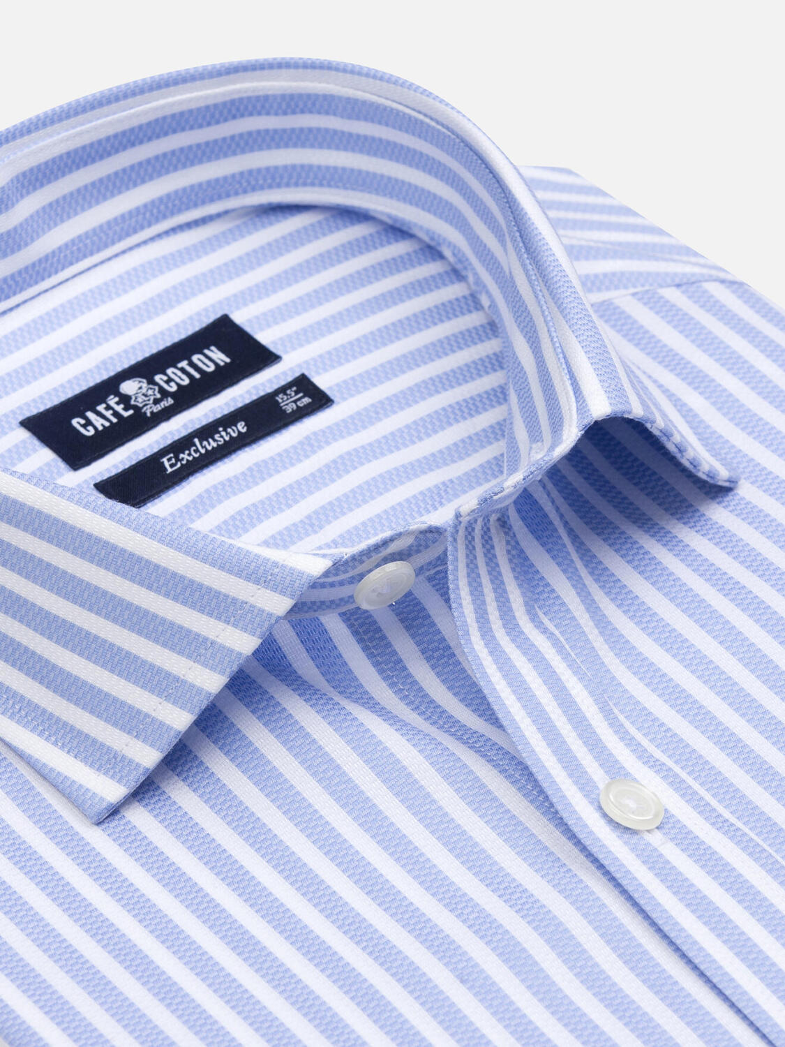 Chemise Devin &agrave; rayures ciel