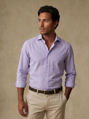 Camicia Dusk a righe lilla