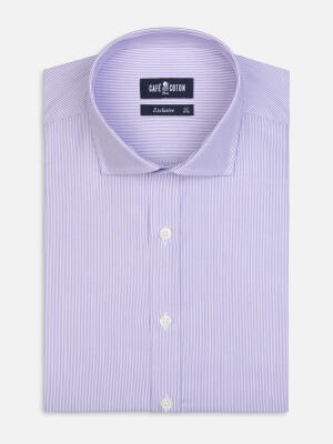 Camicia Dusk a righe lilla