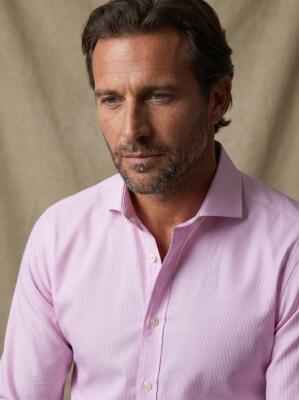 Camicia Dusk a righe rosa