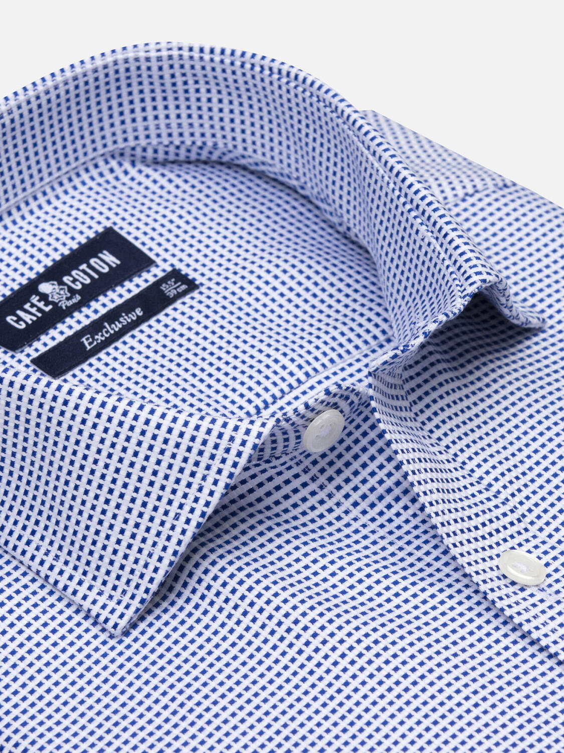 Camicia Earle a quadri blu scuro