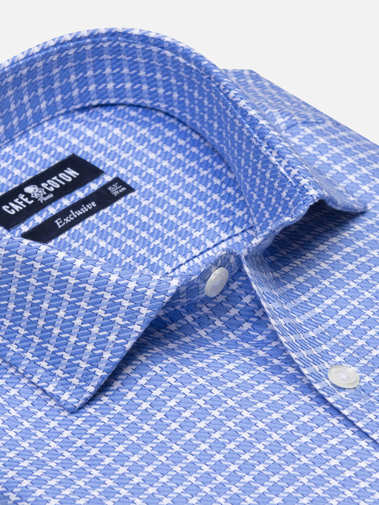 Eddy sky blue checkered Shirt