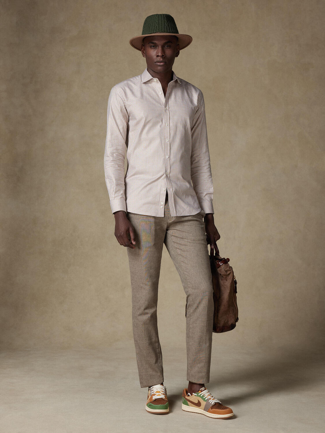 Camicia Elliott a quadri grigio