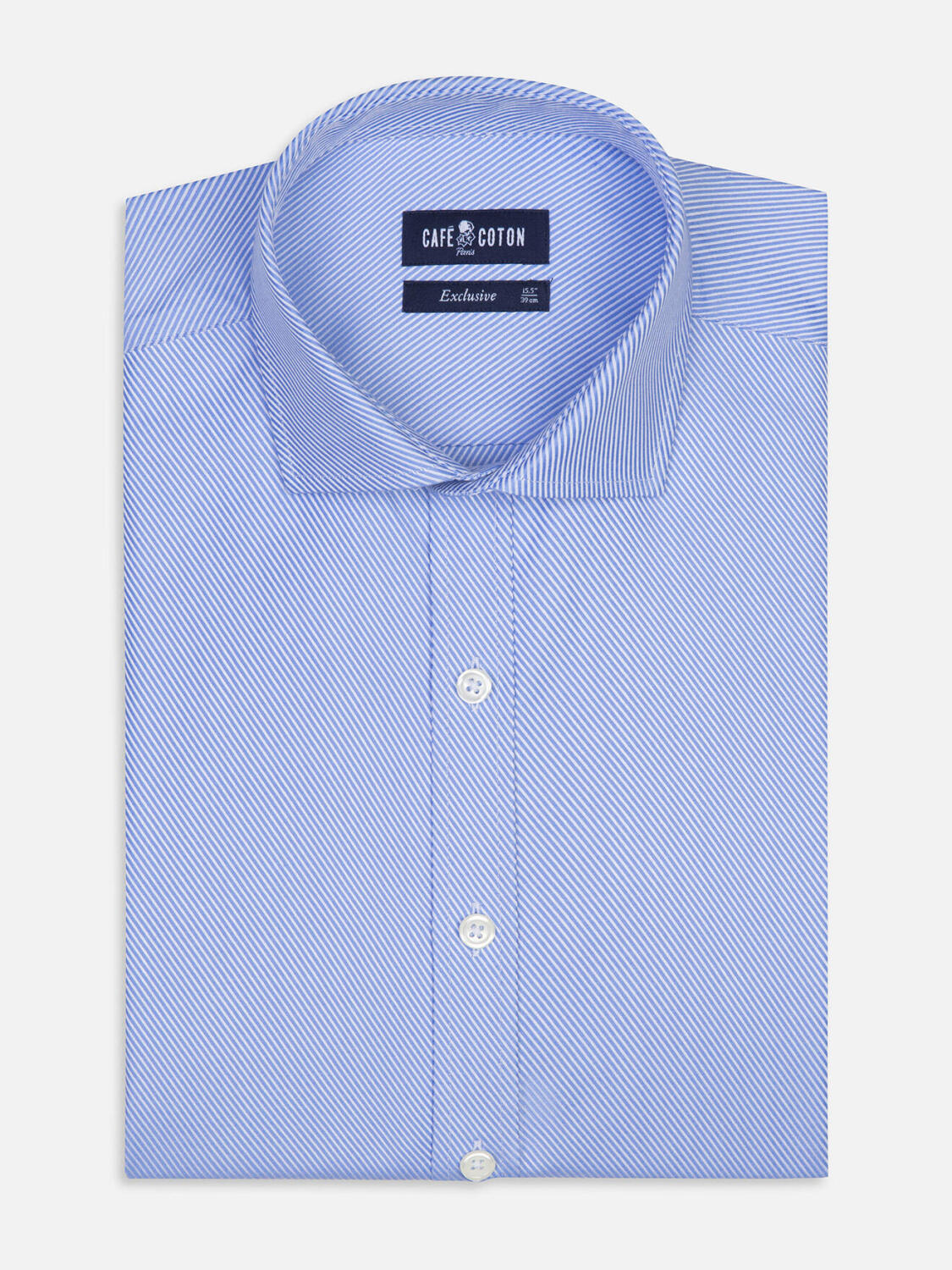 Ellis Hemd in himmelblau Twill