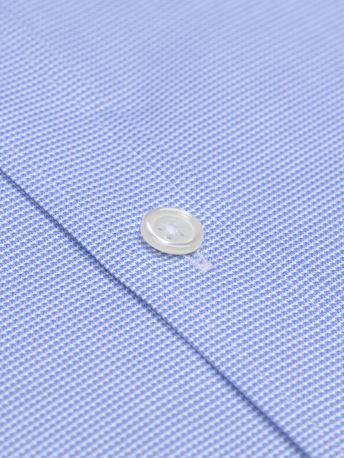 Chemise Gaby en micro pied de poule ciel