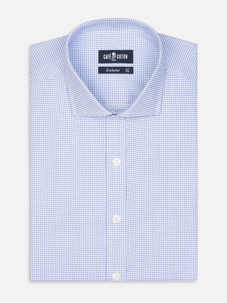 Chemise Gill à carreaux bleu