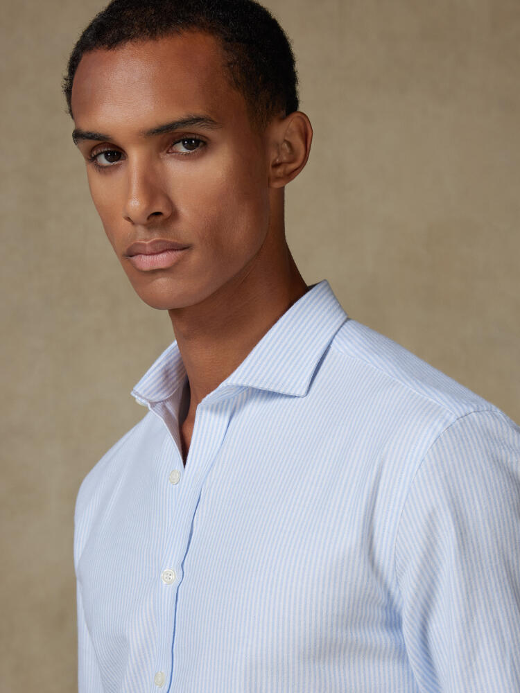 Grab sky brushed oxford shirt