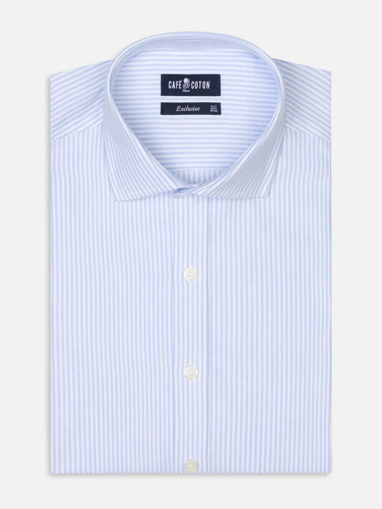 Grab sky brushed oxford shirt