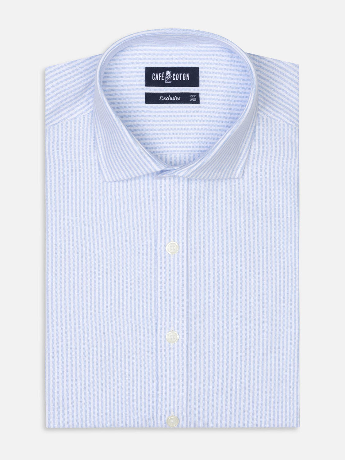 Grab sky brushed oxford shirt