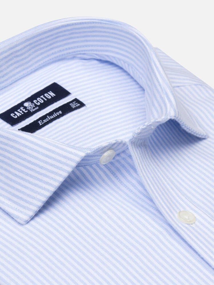 Grab sky brushed oxford shirt