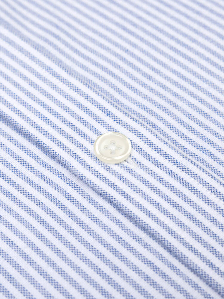 Camicia Grab in oxford spazzolato blu