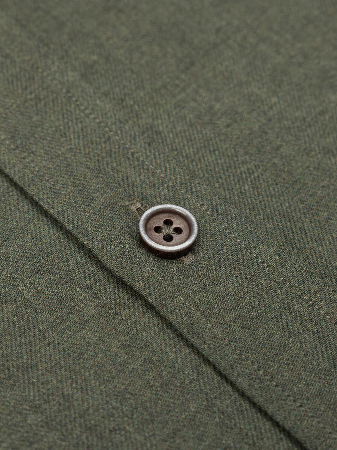 Chemise Hall en flanelle kaki