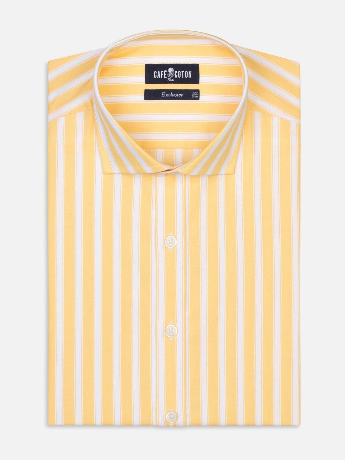 Chemise Harvey &agrave; rayures jaunes