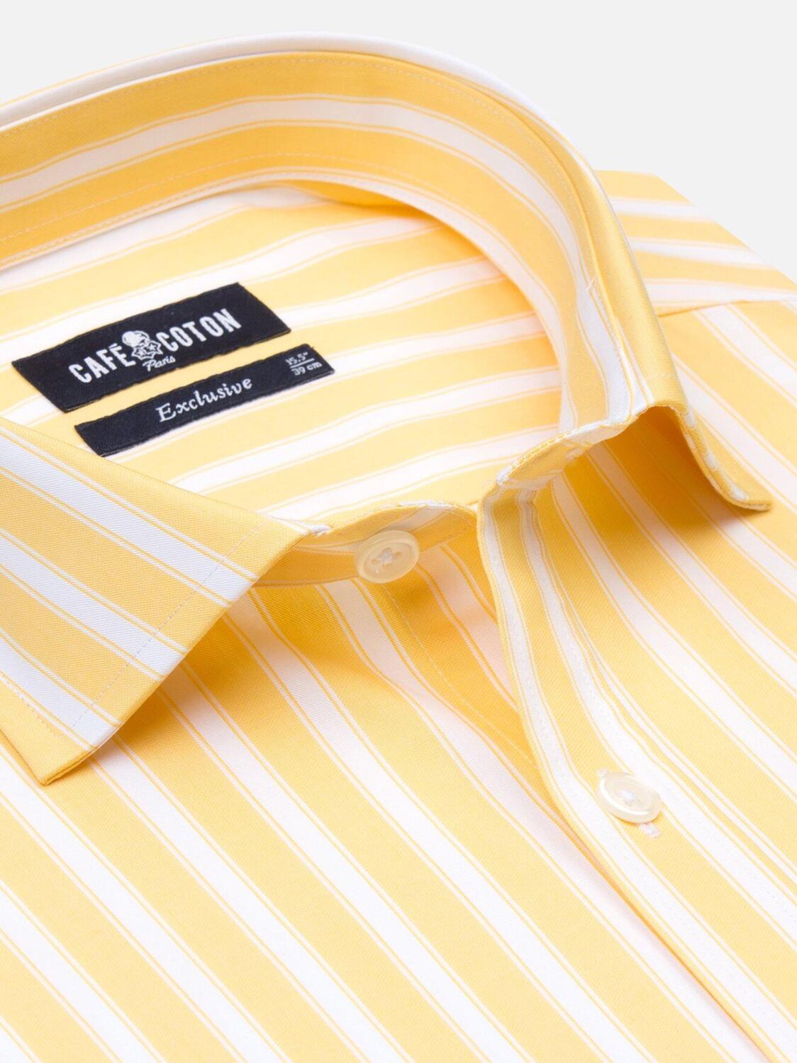 Chemise Harvey &agrave; rayures jaunes