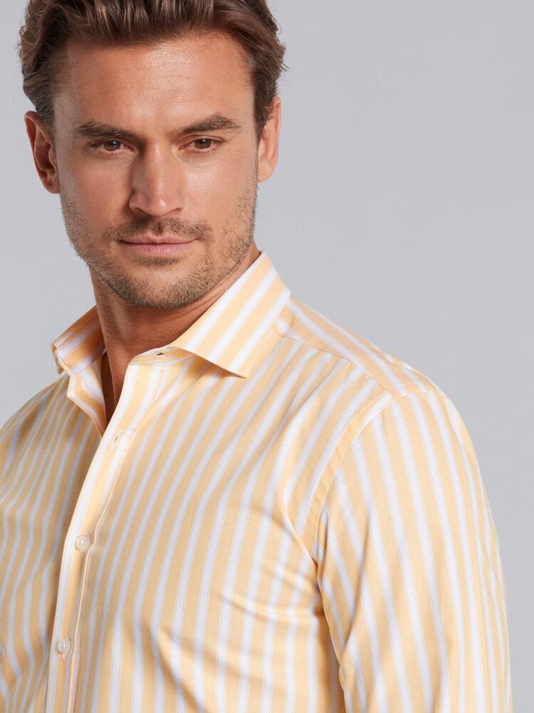 Chemise Harvey &agrave; rayures jaunes