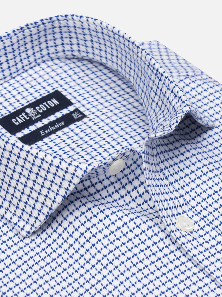 Harvey navy check shirt