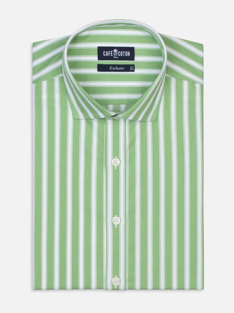 Chemise Harvey à rayures vertes