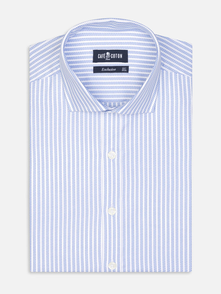 Hebert sky stripe shirt