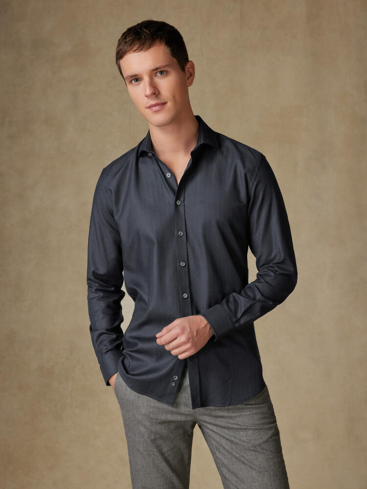 Chemise en Chevron anthracite