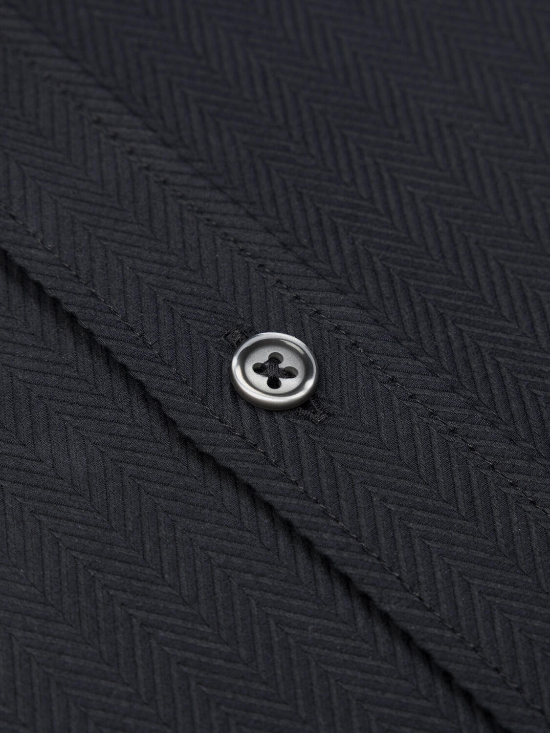 Camicia a spina di pesce nera