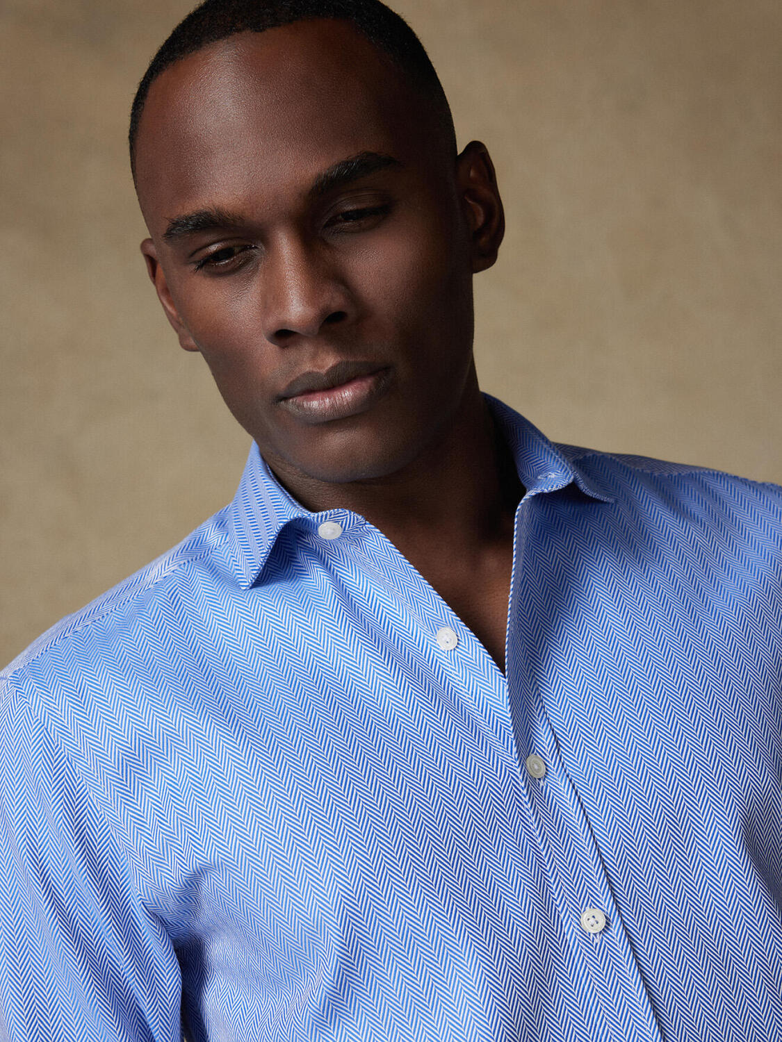 Howson Hemd in blau Fischgrät