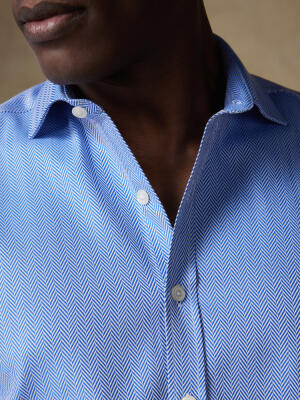 Camisa Howson de espiga azul