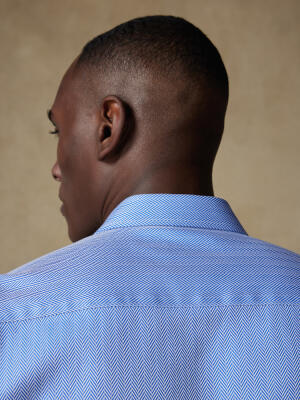 Camisa Howson de espiga azul