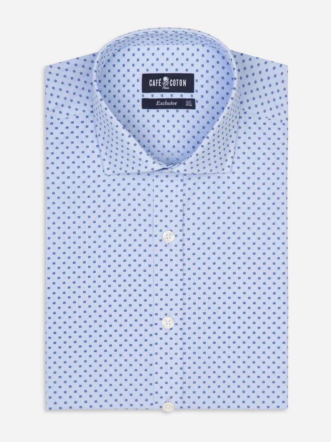 Chemise Irwin ciel à motifs imprimés