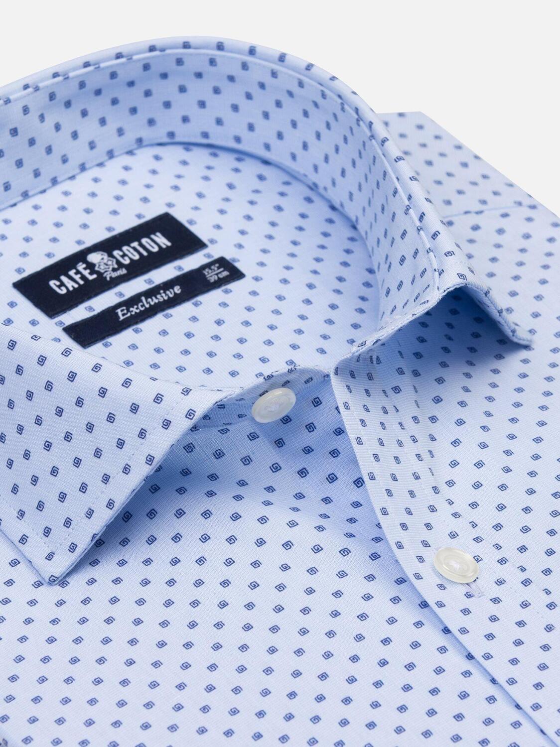 Chemise Irwin ciel à motifs imprimés