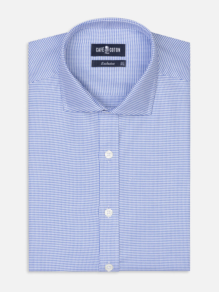 Camicia Jared in twill blu