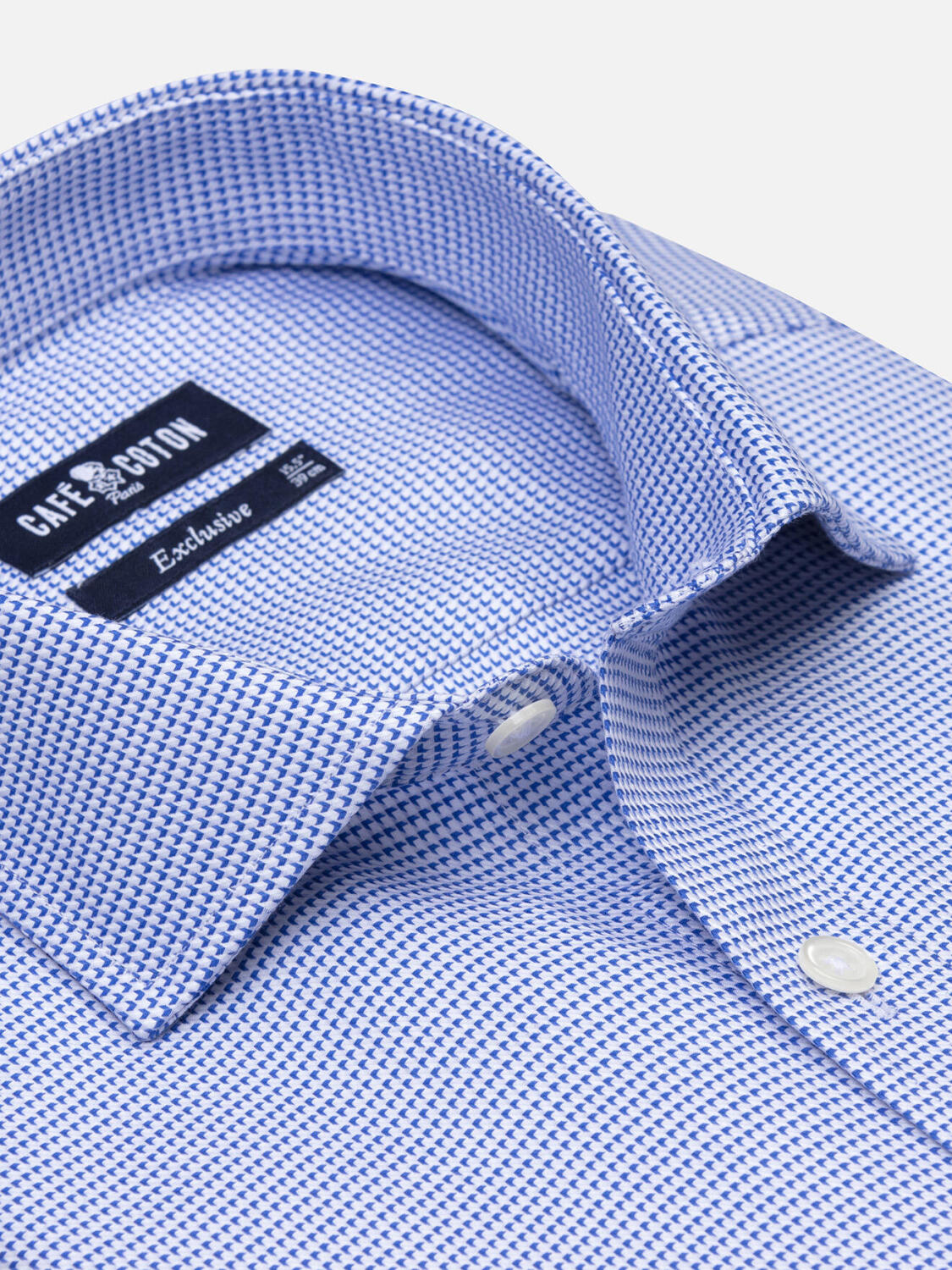 Chemise Jared en twill bleu