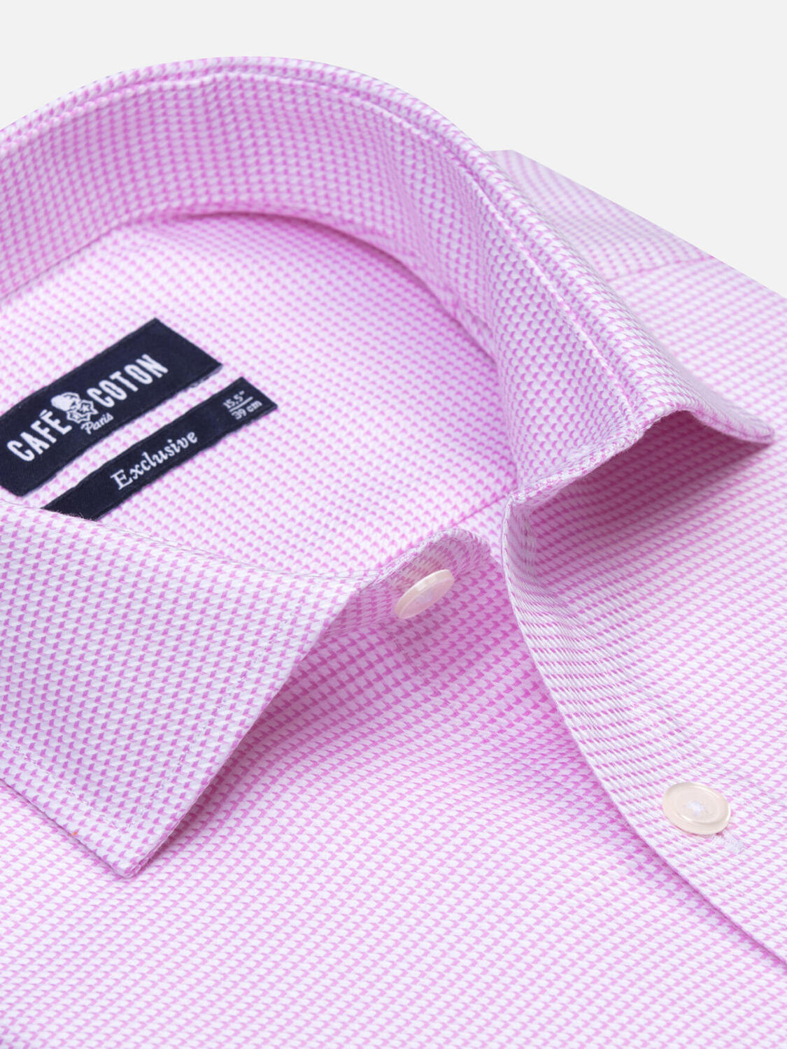 Camicia Jared in twill rosa