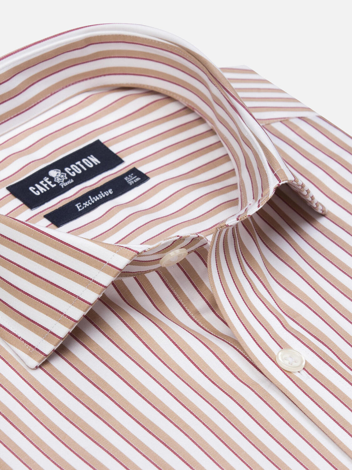 Camisa Kenneth Beige Rayas