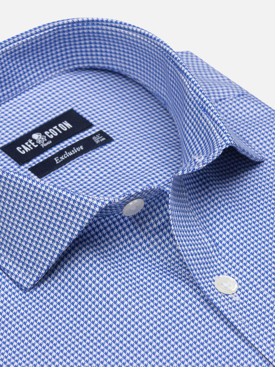 Landry camisa de guinga azul