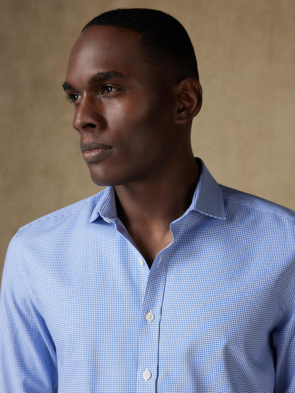 Landry camisa de guinga azul