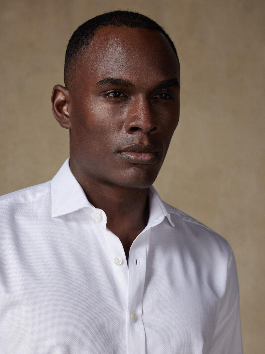 Chemise Leelan textur&eacute;e blanche