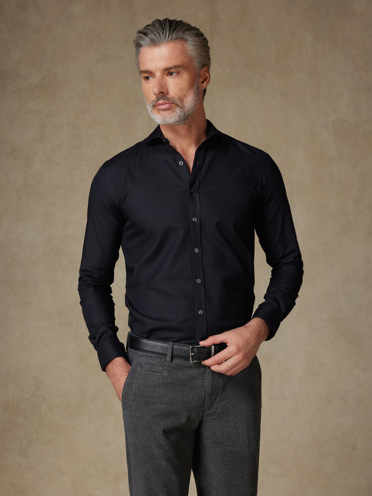 Chemise Leelan texturée noire