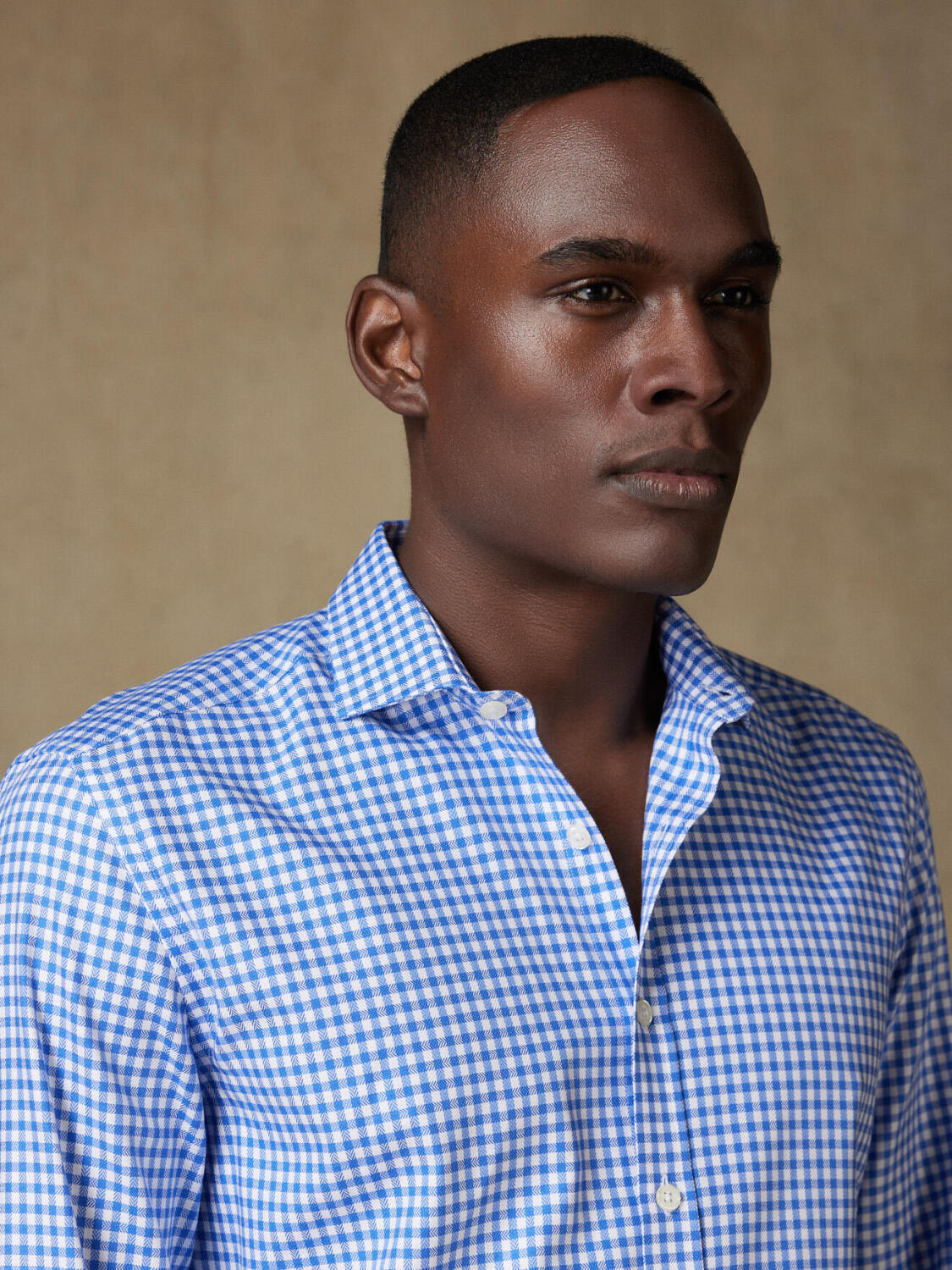 Chemise Lucas à carreaux bleu