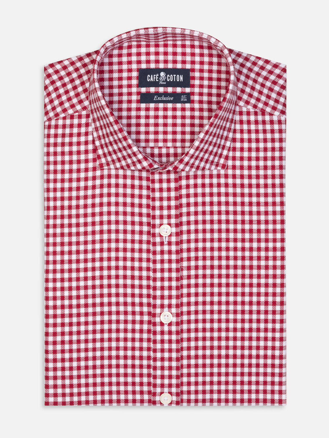 Lucas rood geruit overhemd