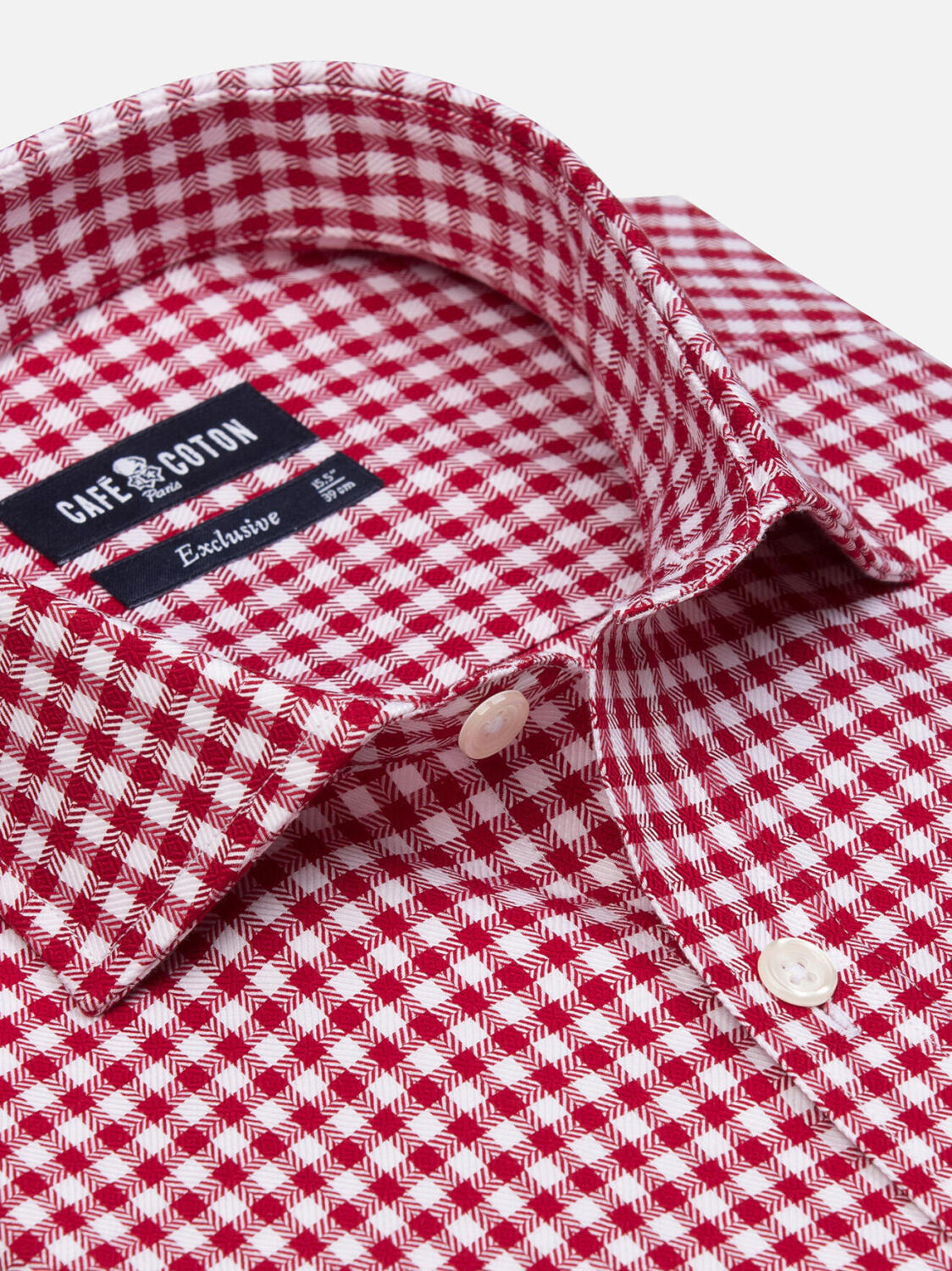 Lucas rood geruit overhemd