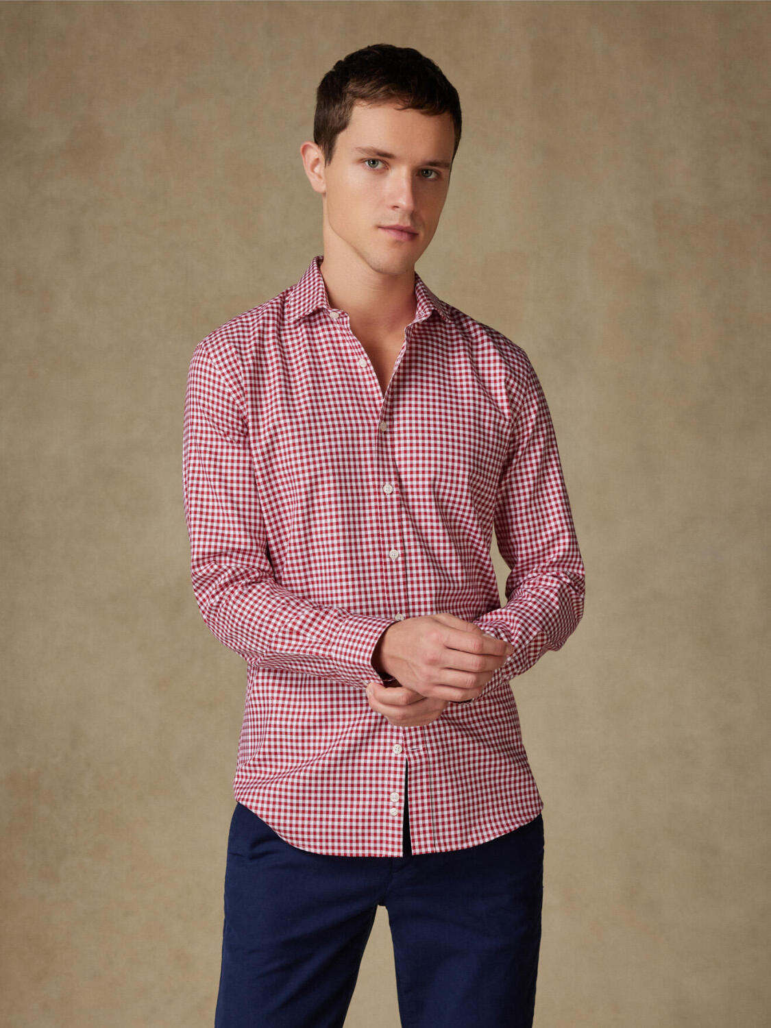 Lucas rood geruit overhemd