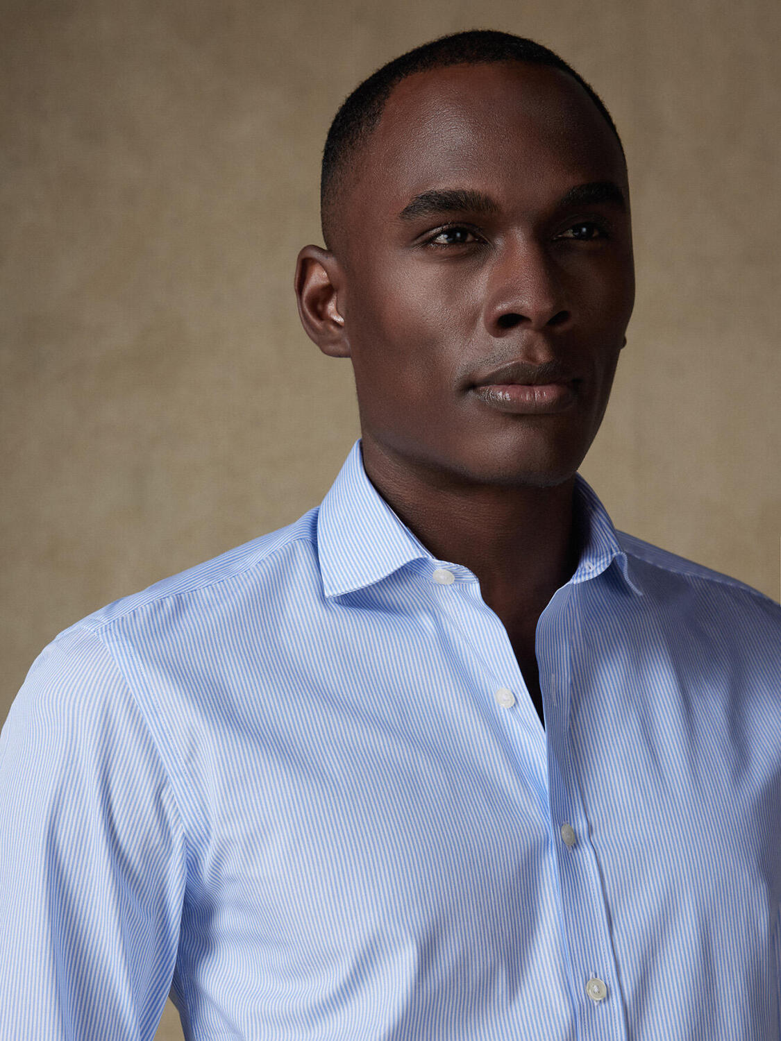 Camicia Matteo a righe celesti