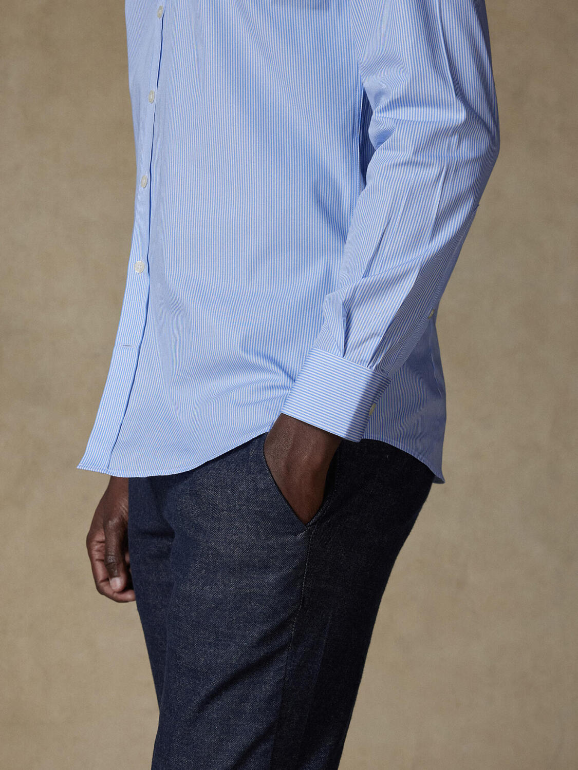 Camicia Mattis a righe blu