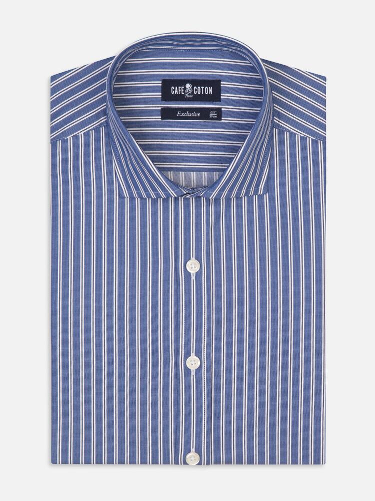 Maxwel navy blue striped shirt