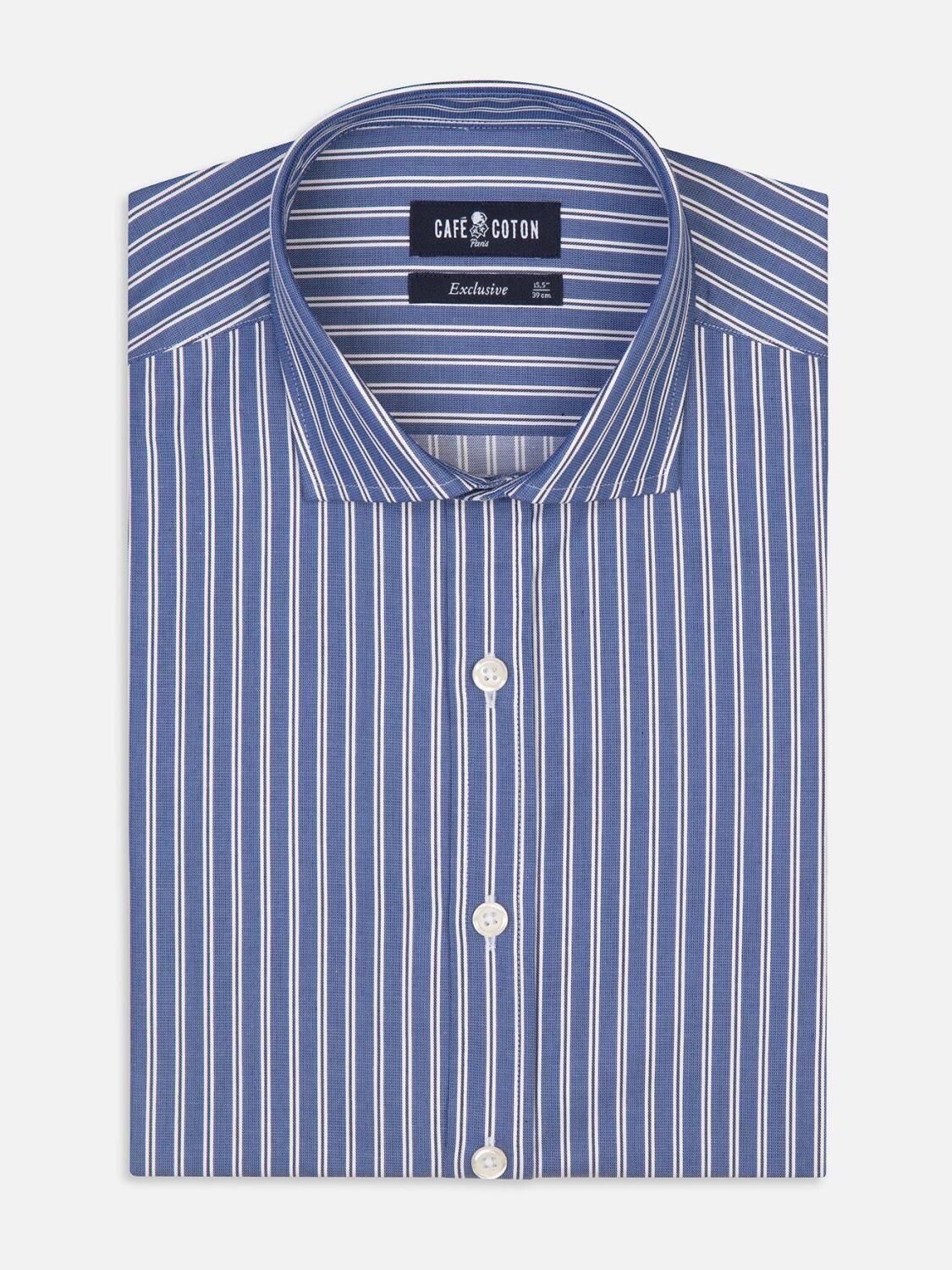 Chemise Maxwel à rayures marine