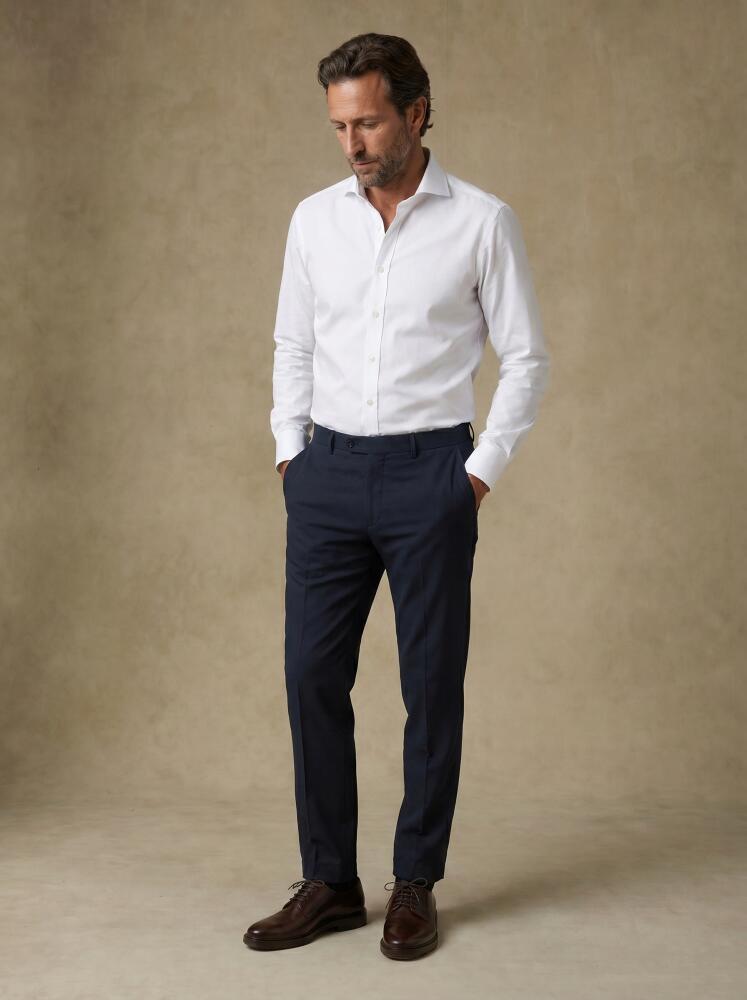 Camicia Meadow bianca in cotone e Tencel