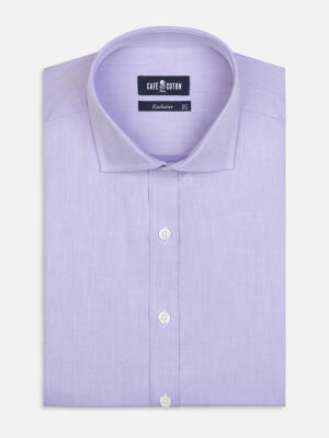 Camicia Meadow lilla in cotone e Tencel